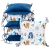 T-Tomi Polštářkový mantinel Velvet, blue bears