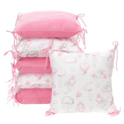 T-Tomi Polštářkový mantinel Velvet, sweet bunnies