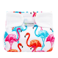T-Tomi Ortopedické abdukční kalhotky - suchý zip, flamingo 3-6 kg