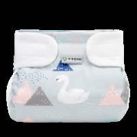 T-Tomi Ortopedické abdukční kalhotky - suchý zip, swan 5-9kg