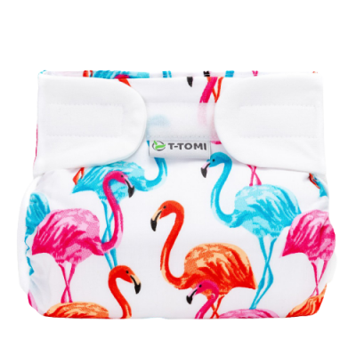 T-Tomi Ortopedické abdukční kalhotky - suchý zip, flamingo 5-9kg
