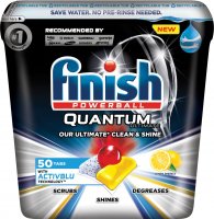 Finish Quantum Ultimate Lemon Sparkle - Kapsle do myčky nádobí 50 ks