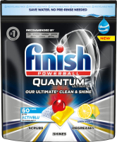 Finish Quantum Ultimate Lemon Sparkle - Kapsle do myčky nádobí 60ks