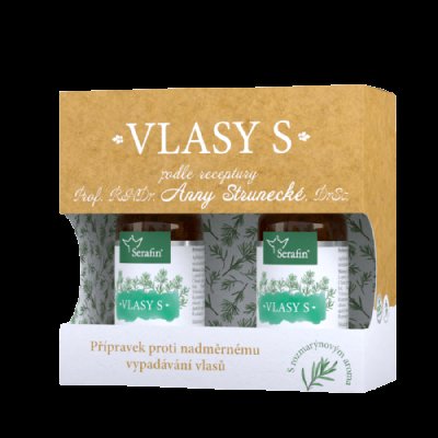 Serafin - byliny s.r.o. Vlasy S - proti vypadávání vlasů 2x50ml