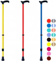 DMA Duralová hůl nastavitelná, barva červená