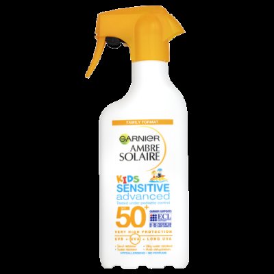 Garnier Ambre Solaire Kids Sensitive Advanced - Ochranný krém proti UVB, UVA SPF 50+ 300ml