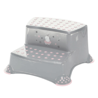 Dvojstupínek k WC/umyvadlu "Unicorn", Grey/Pink 1ks