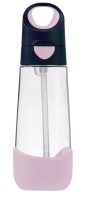 B.box Lahev na pití s brčkem indigo/růžová 600ml