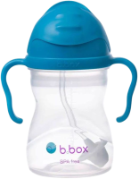 B.box Hrneček s brčkem, Kobaltově modrý 240ml