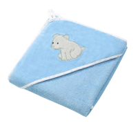 BabyOno Osuška s kapucí Velour 85x85, blue