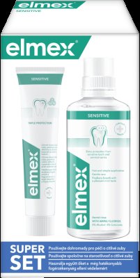 ELMEX Sensitive ústní voda 400ml + zubní pasta 75ml
