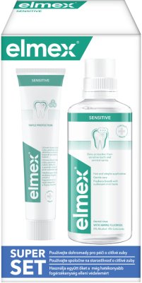 ELMEX Sensitive ústní voda 400ml + zubní pasta 75ml