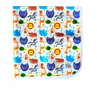 GaGa's pleny Přebalovací podložka, Zoo minky 74x74cm GaGa's pleny Přebalovací podložka, Zoo minky 74x74cm