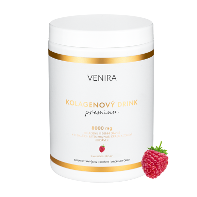 Venira Kolagenový drink Premium malina 324 g