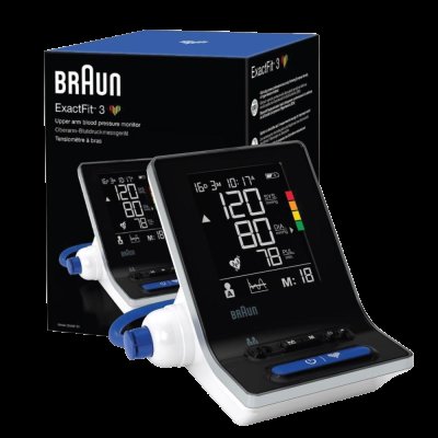 Braun Exactfit 3 BUA6150 ramenný tlakoměr + dvě manžety