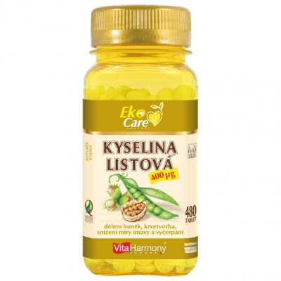 VitaHarmony VE Kyselina listová 400 µg 480 tablet