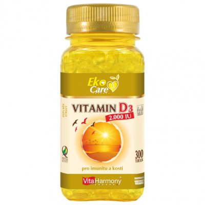 VitaHarmony VE Vitamin D3 2.000 m.j. (50 µg) - 300 tobolek