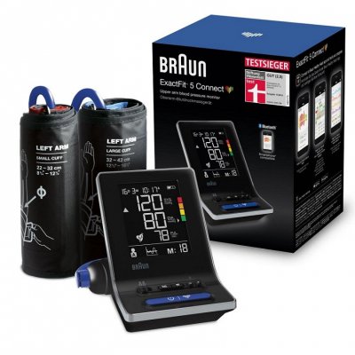 Braun Exactfit 5 connect BUA6350, ramenní tlakoměr s funkcí Bluetooth