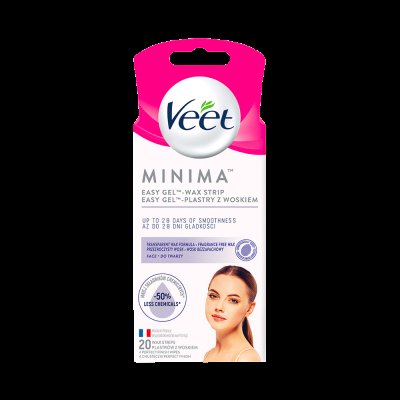 Veet Veet Minima Hypoalergenní voskové pásky na obličej 20ks