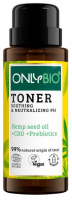 OnlyBio Zklidňující tonikum pro citlivou pleť, s konopím a CBD olejem 300ml