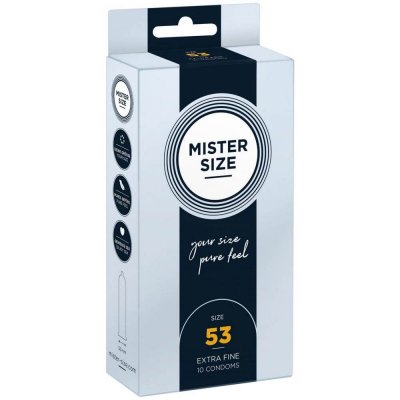 Mister Size kondomy M 53 mm 10ks