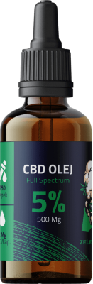 Zelená Bába 5% CBD olej 10ml