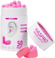 Haspro Tube50 Špunty do uší, růžové 100 ks