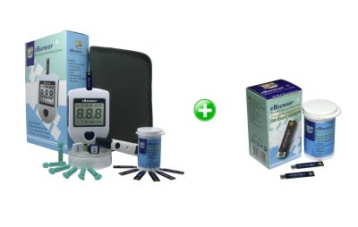 eBsenzor Set glukometr + 50 proužků