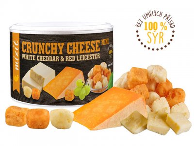 Mixit Křupavý sýr: White Cheddar & Red Leicester 70g