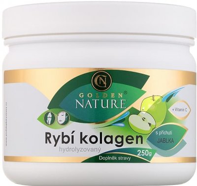 Golden Nature Rybí kolagen+Vitamin C - Jablko 250g