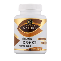 Golden Nature Vitamin D3 2000 I.U.+K2 MK-7+Omega 3 100 kapslí