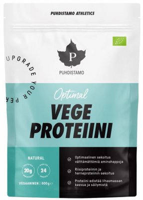 Puhdistamo Optimal Vegan Protein BIO natural 600g