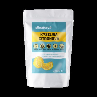 Allnature Kyselina citronová 1000g Allnature Kyselina citronová 1000g
