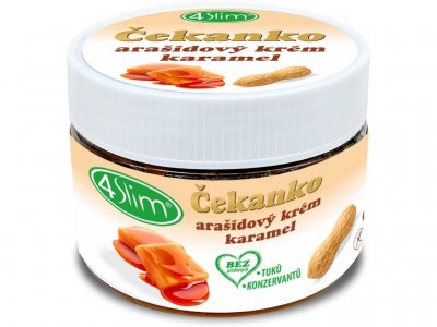 4Slim Čekanko-arašídový krém Slaný karamel 250 g