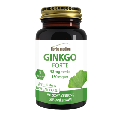 Herba medica Ginkgo Biloba Forte 250 mg - pamět 80 kapslí