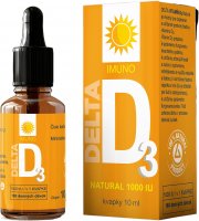 Delta Vitamín D3 Natural 1000 IU Kapky 10 ml