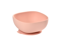 Beaba Miska silikonová s přísavkou Pink