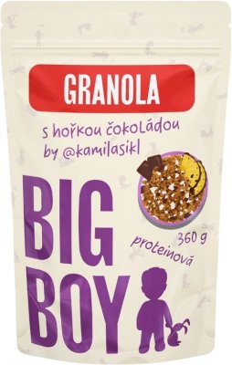 BIG BOY Proteinová granola s hořkou čokoládou by @kamilasikl Eko varianta 360 g