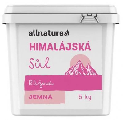 Allnature Himalájská sůl růžová jemná 5000 g