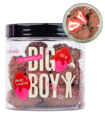 Big Boy ® Jahody v mléčné čokoládě by @kamilasikl 110 g