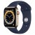 Apple Watch S6 GPS + Cellular, 44mm Gold Stainless Steel Case, Deep Navy Sport band 1ks