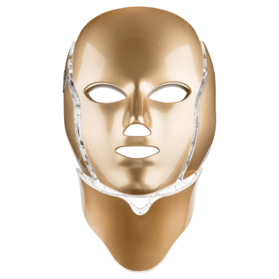 II. jakost PALSAR7 Ošetřující LED maska na obličej a krk (zlatá)