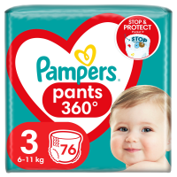 Pampers Active Baby Pants Kalhotkové plenky vel. 3, 6-11 kg, 76 ks