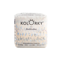 KOLORKY DAY - déšť a duhy - M (5-8 kg) - 21 ks - jednorázové eko plenky