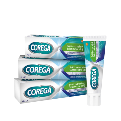 Corega Svěží extra silný 3x40g