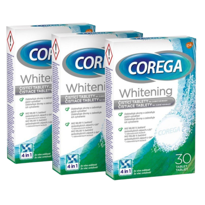 Corega tablety Whitening 3x30ks