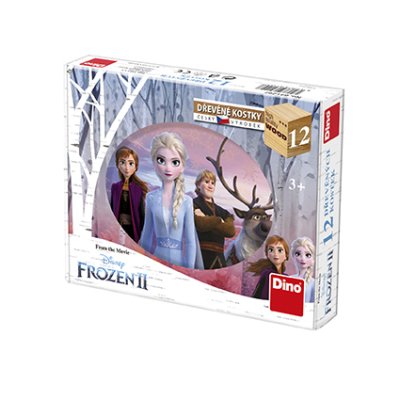 Dino Dřevěné kostky Frozen II 12ks