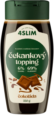 4Slim Čekankový topping příchuť čokoláda 330g