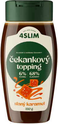 4Slim Čekankový topping slaný karamel 330g
