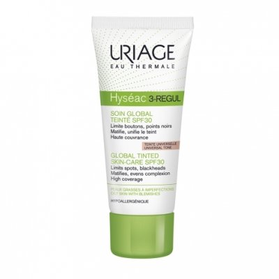 Uriage Hyséac 3-Regul Komplexní péče na mastnou pleť SPF 30 tónovaný krém 40 ml